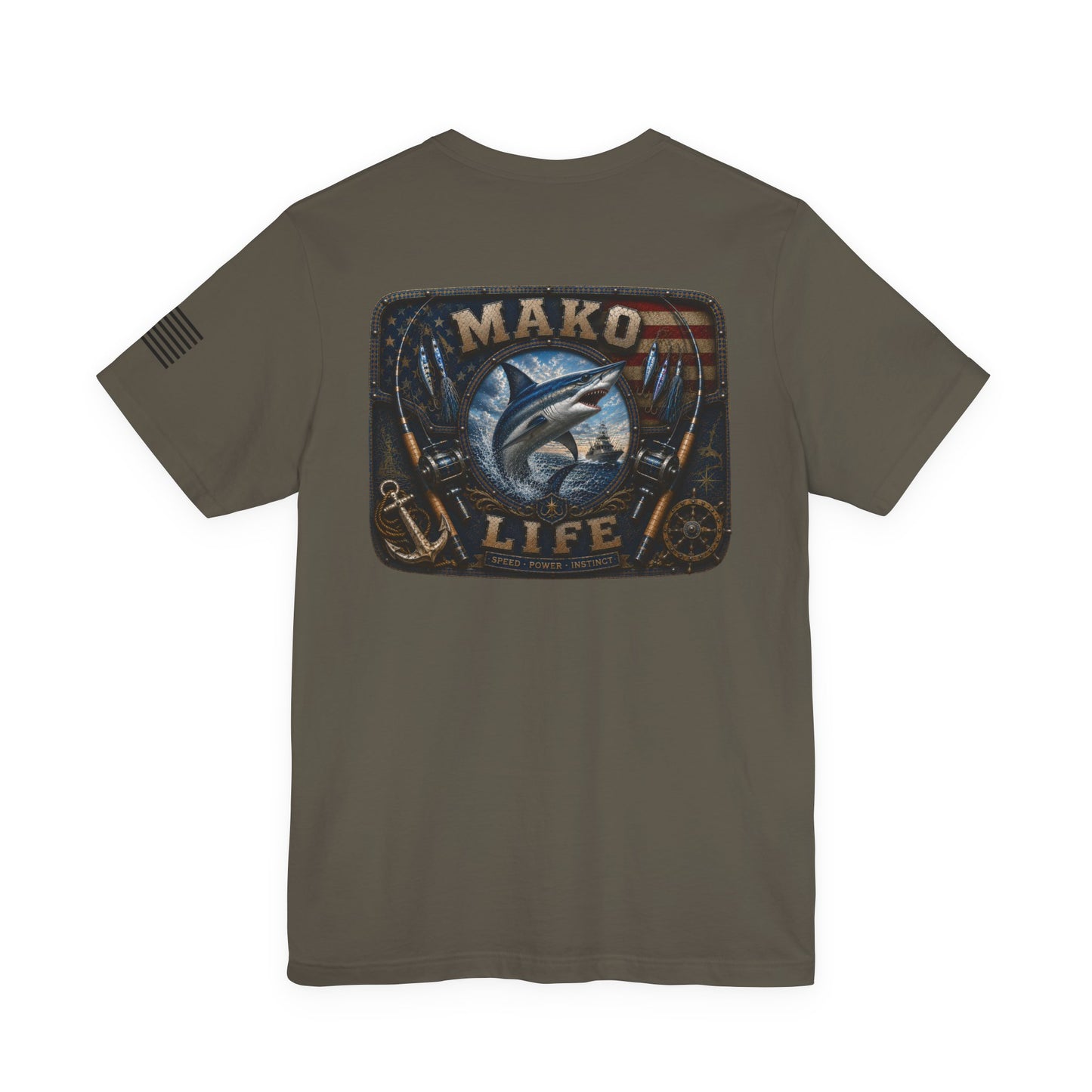 Mako Life Shark Fishing T-Shirt – WRAEVN OUTDOORS Offshore Angler Tee