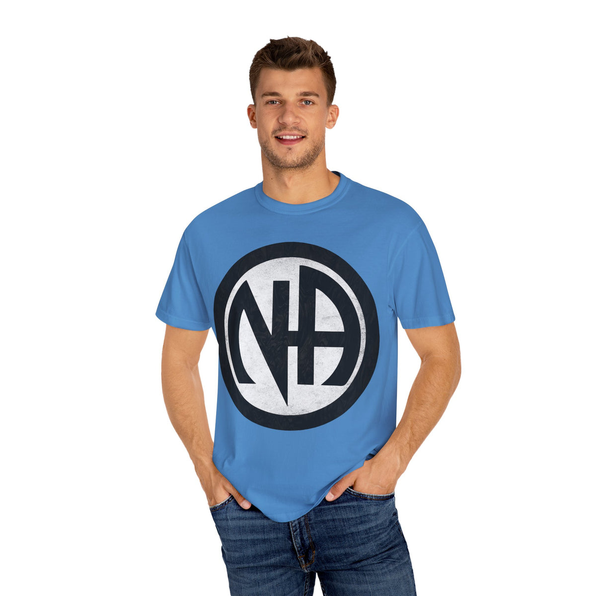 Narcotics Anonymous NA Logo – White & Black Recovery Symbol Art T-Shirt, Recovery T-Shirt