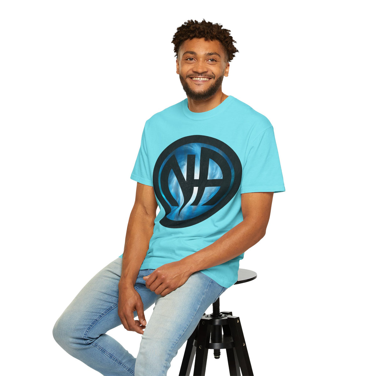 Narcotics Anonymous NA Logo – Cloud & Black Recovery Symbol Art T-Shirt, Recovery T-Shirt