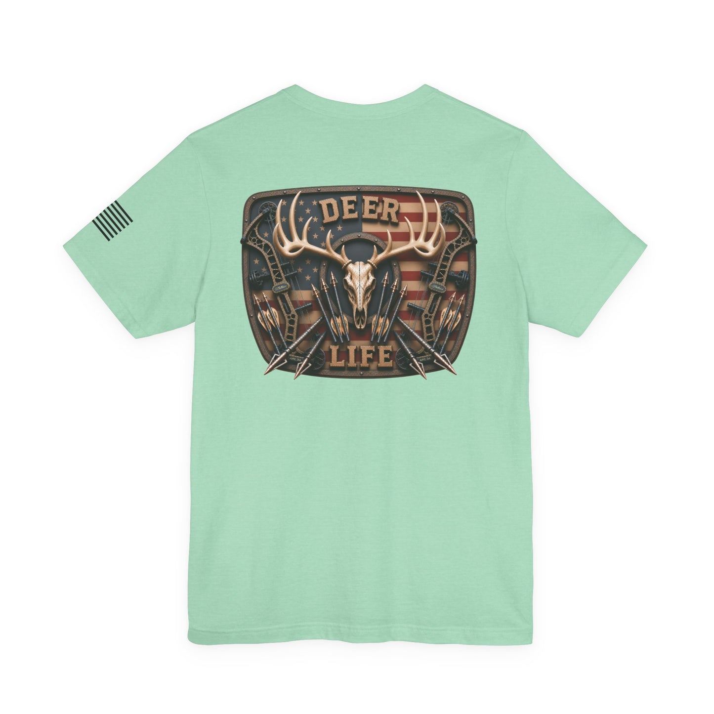 Deer Life American Bowhunting T-Shirt – WRAEVN OUTDOORS Whitetail Hunter Tee