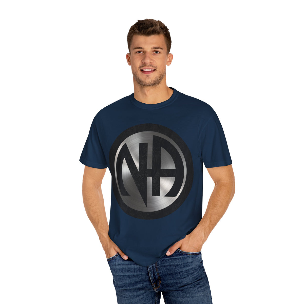 Narcotics Anonymous NA Logo – Metal & Black Recovery Symbol Art T-Shirt, Recovery T-Shirt