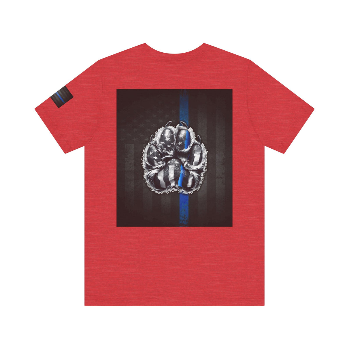 Thin Blue Line K9 Paw Shirt – Thin Blue Line American Patriotic Tee for Law Enforcement Support