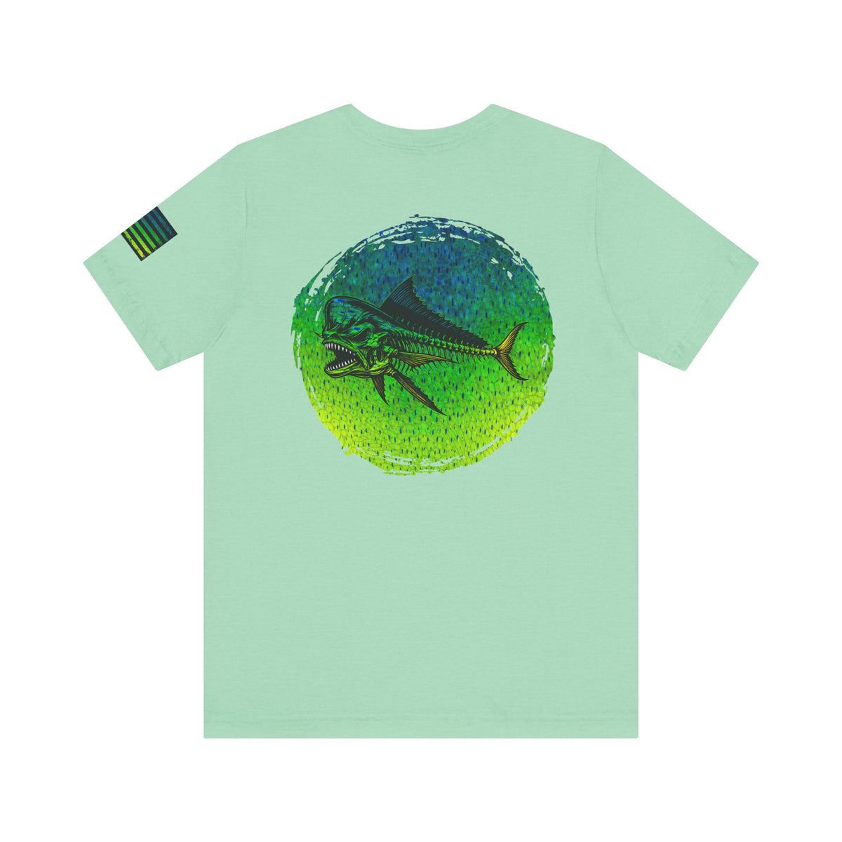 The Mahi Mahi Grunge Tee, Patriotic USA Shirt, Vintage American Flag