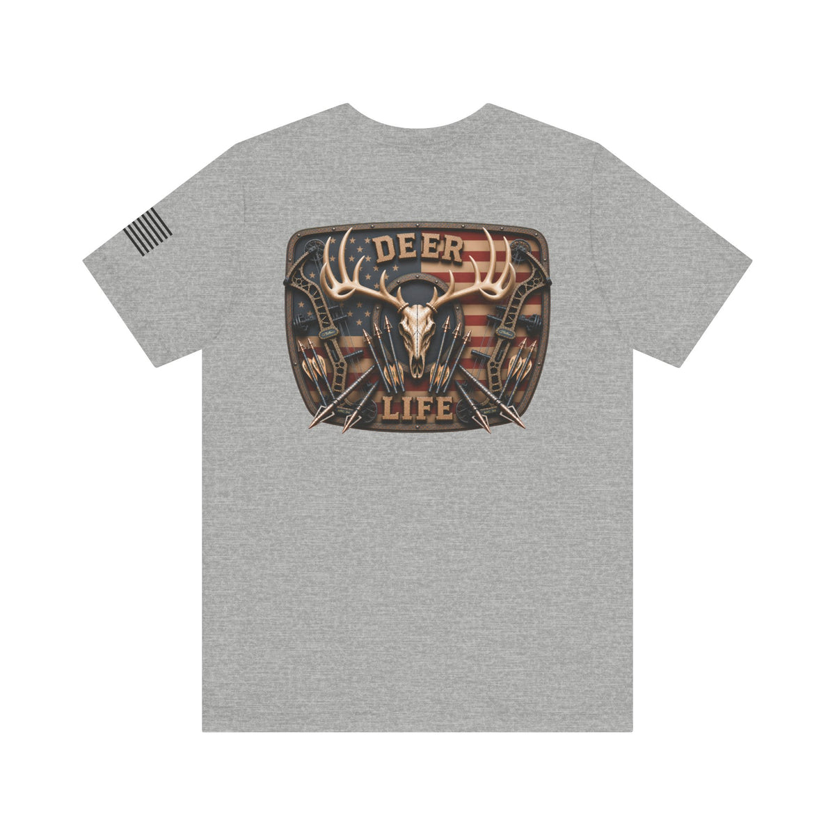Deer Life American Bowhunting T-Shirt – WRAEVN OUTDOORS Whitetail Hunter Tee