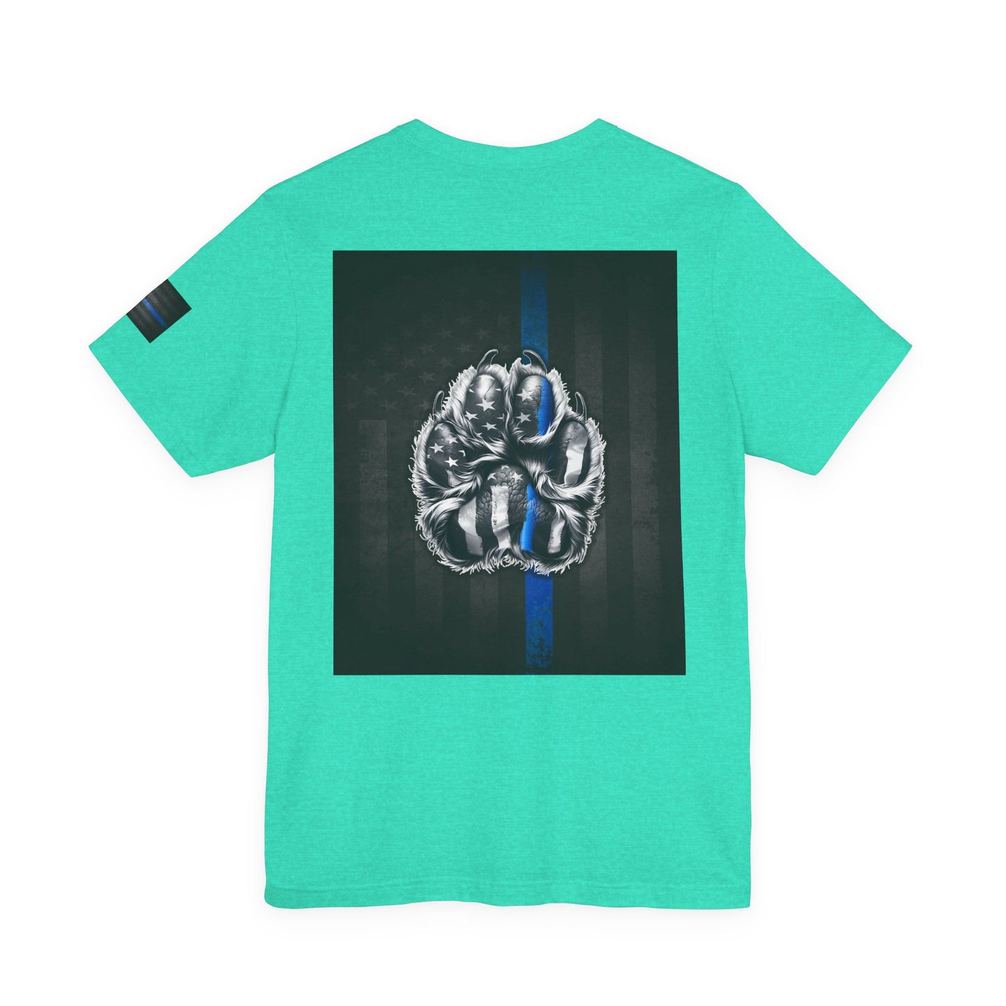 Thin Blue Line K9 Paw Shirt – Thin Blue Line American Patriotic Tee for Law Enforcement Support