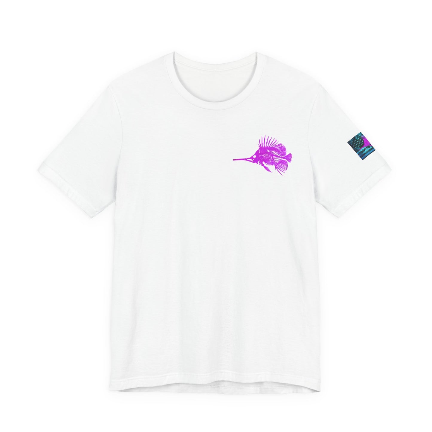 Pink Angler Grunge American Flag Tee, Patriotic USA Shirt, Vintage American Flag