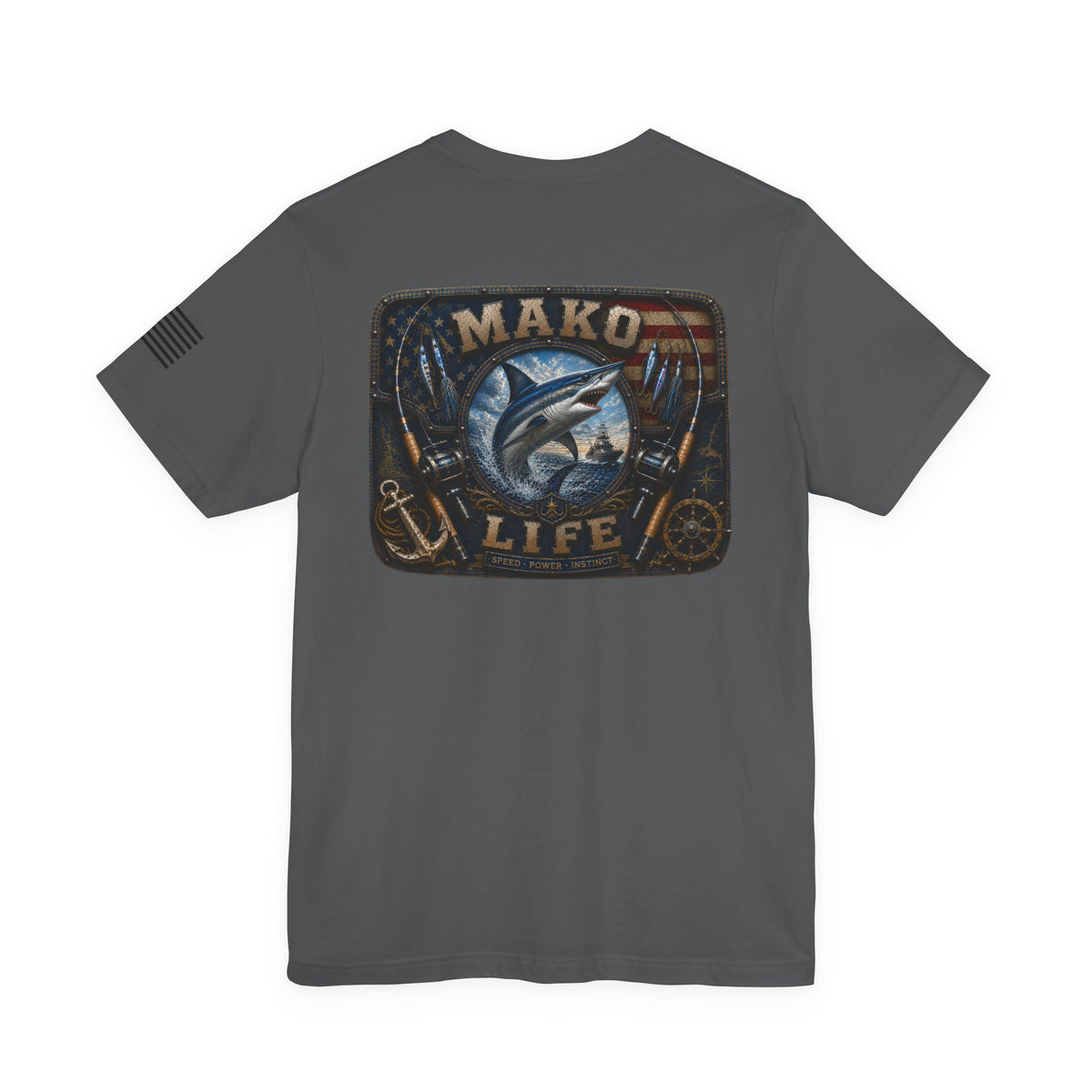 Mako Life Shark Fishing T-Shirt – WRAEVN OUTDOORS Offshore Angler Tee
