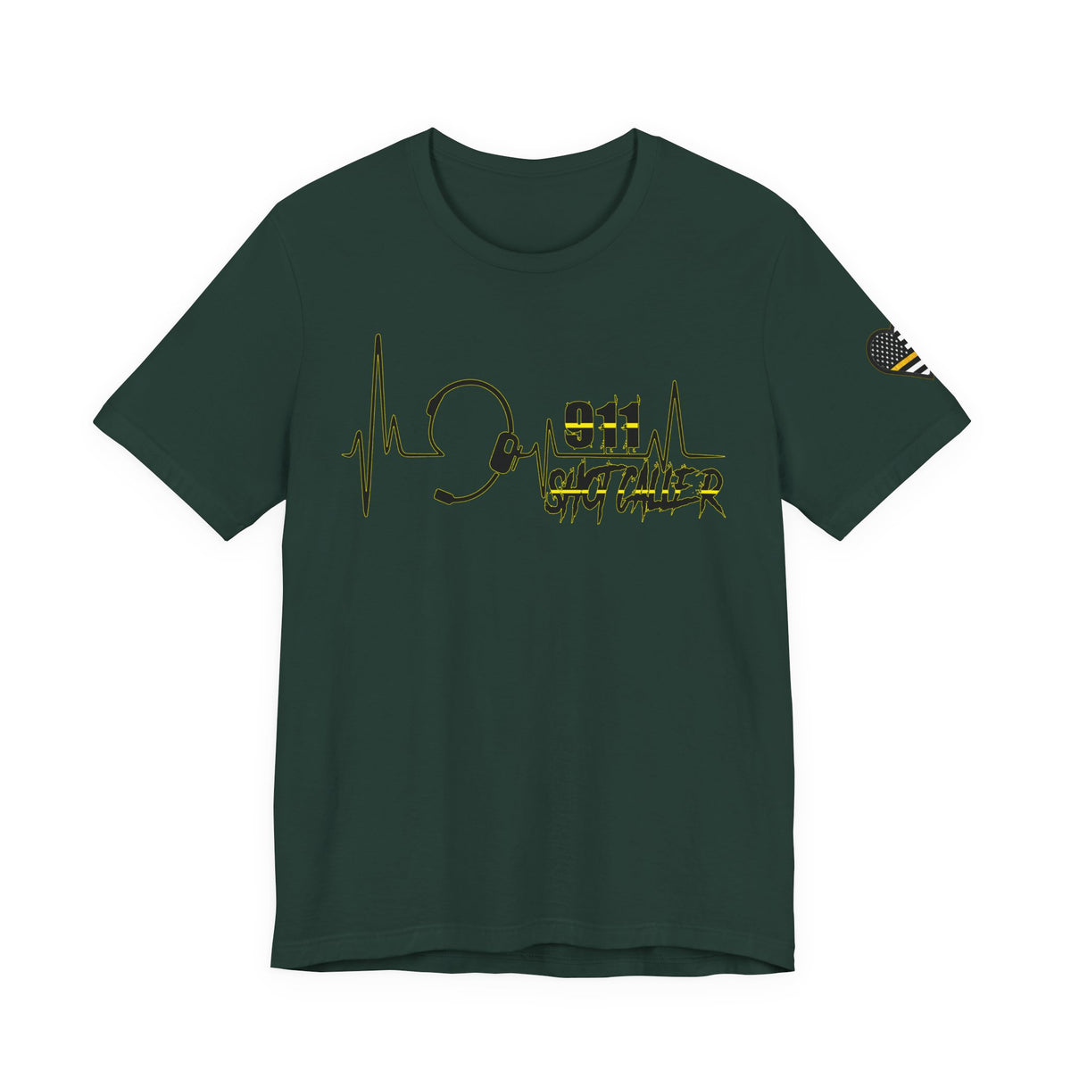Shot Caller Sugarskull Tee, Dispatcher T-Shirt, 911 Operator Shirt, Unisex Jersey Tee, Short Sleeve Top