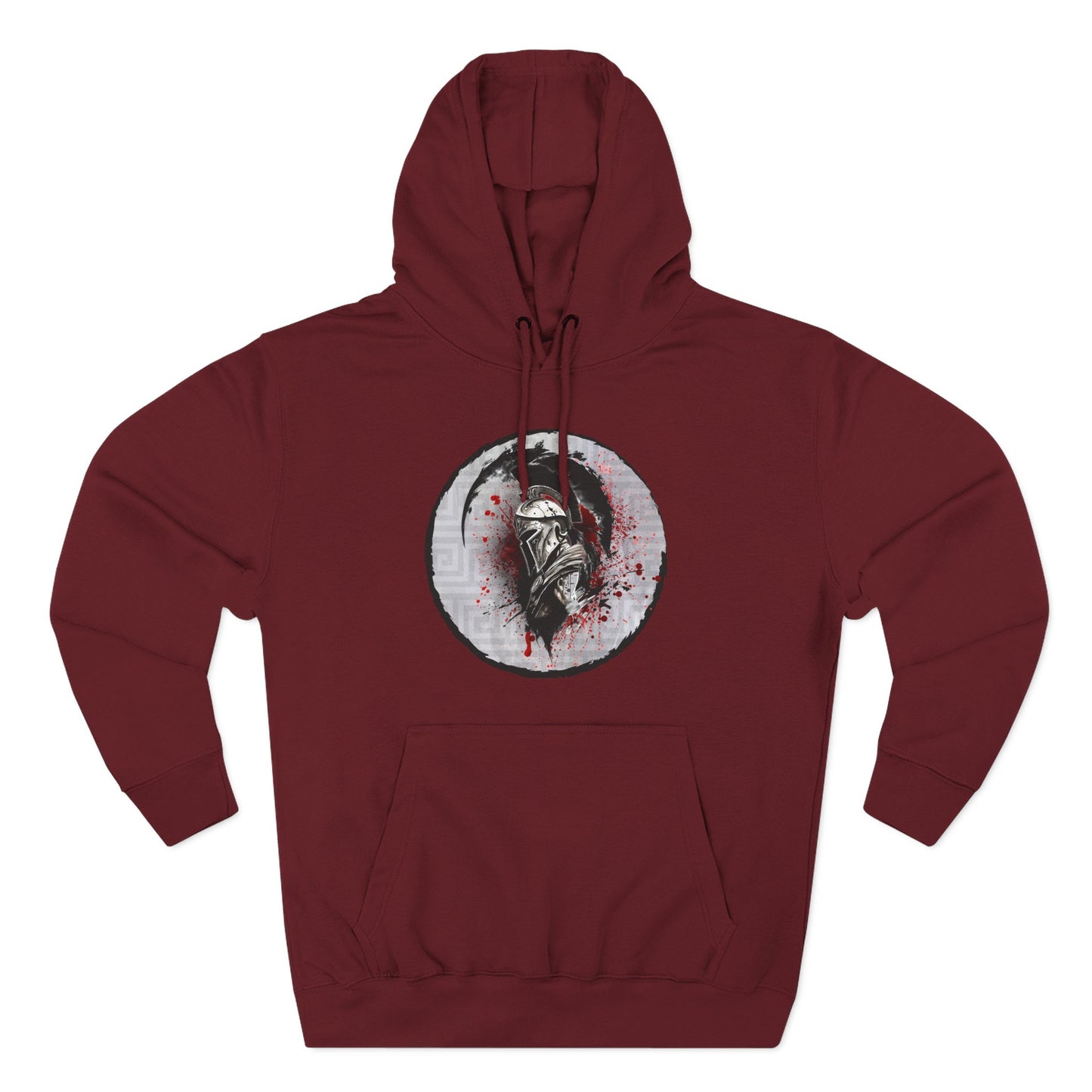 Three-Panel Fleece Hoodie Spartan Warrior