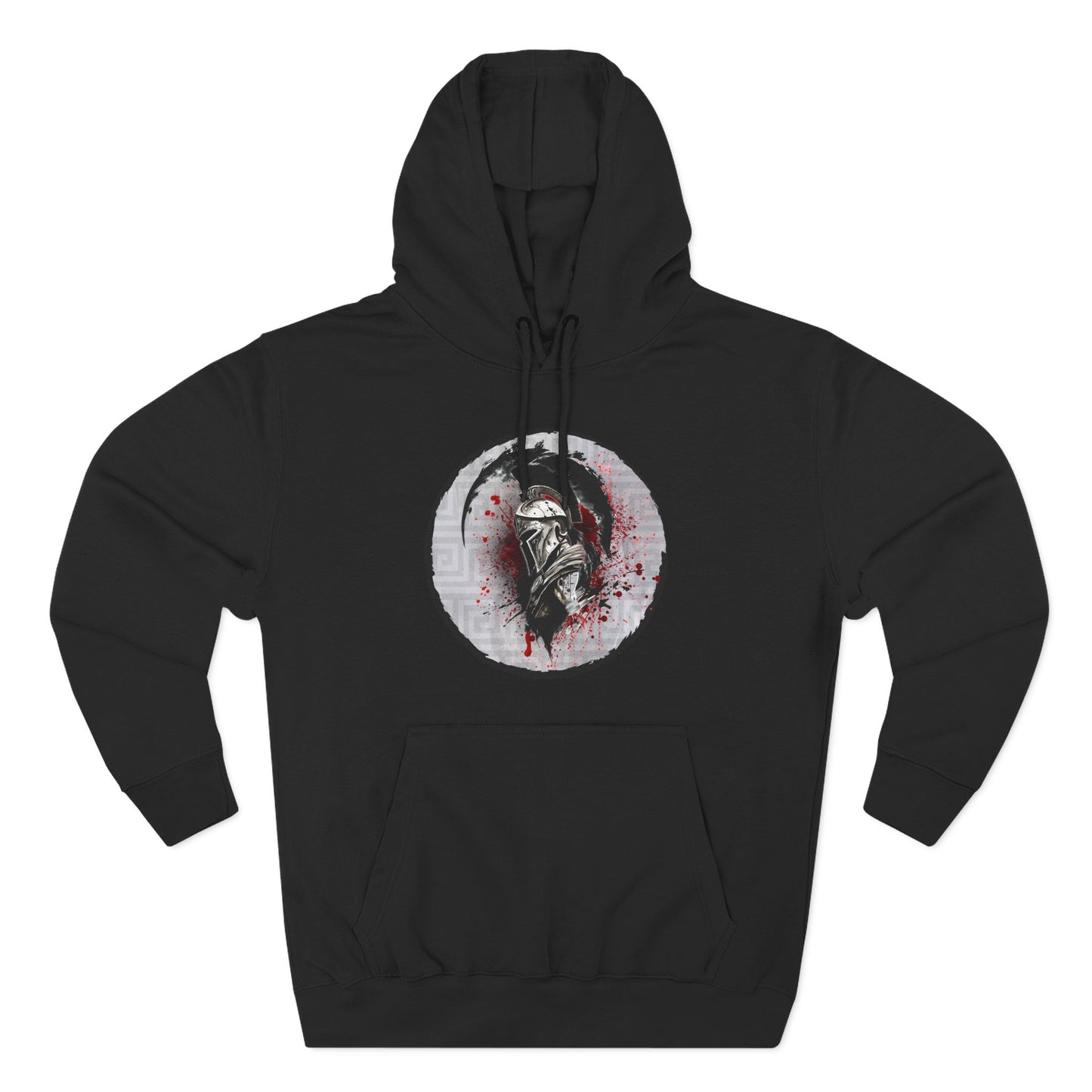 Three-Panel Fleece Hoodie Spartan Warrior