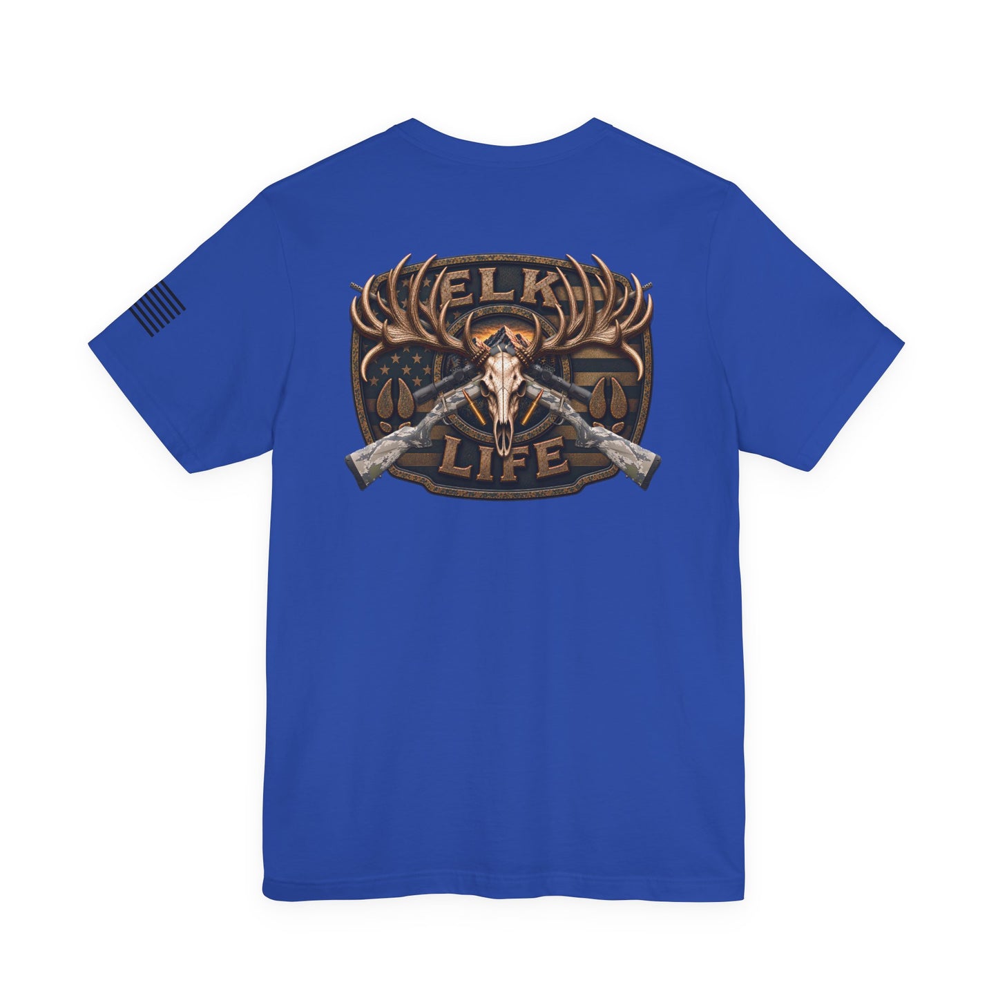 Elk Life Rifle Hunting T-Shirt – WRAEVN OUTDOORS American Big Game Hunter Tee