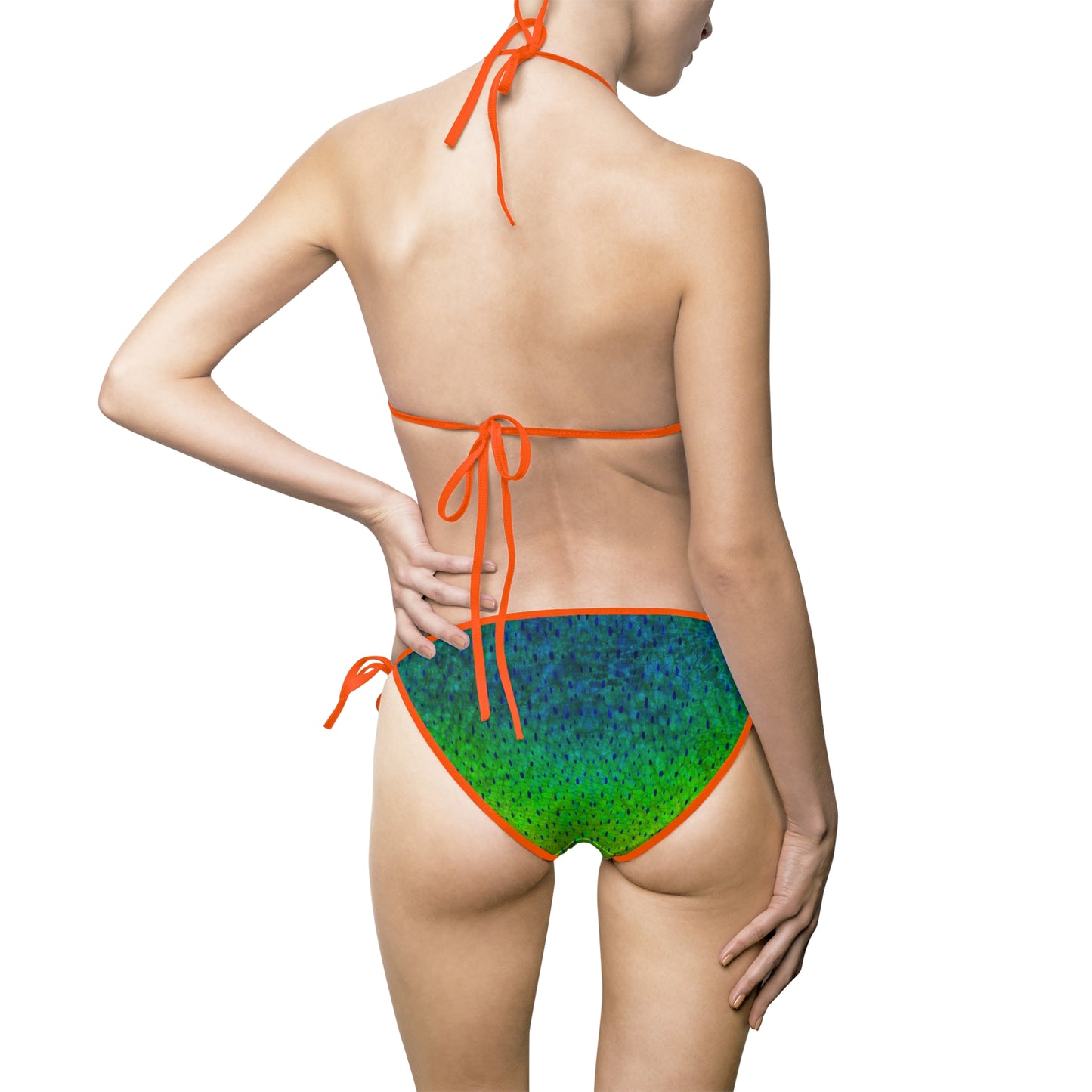 Mahi Mahi Print Bikini – Tropical Fish Scale Swimsuit for Women