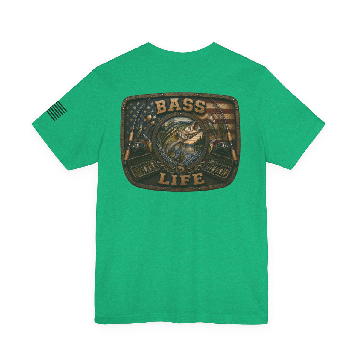Bass Life Largemouth Bass Fishing T-Shirt – WRAEVN OUTDOORS Angler Tee