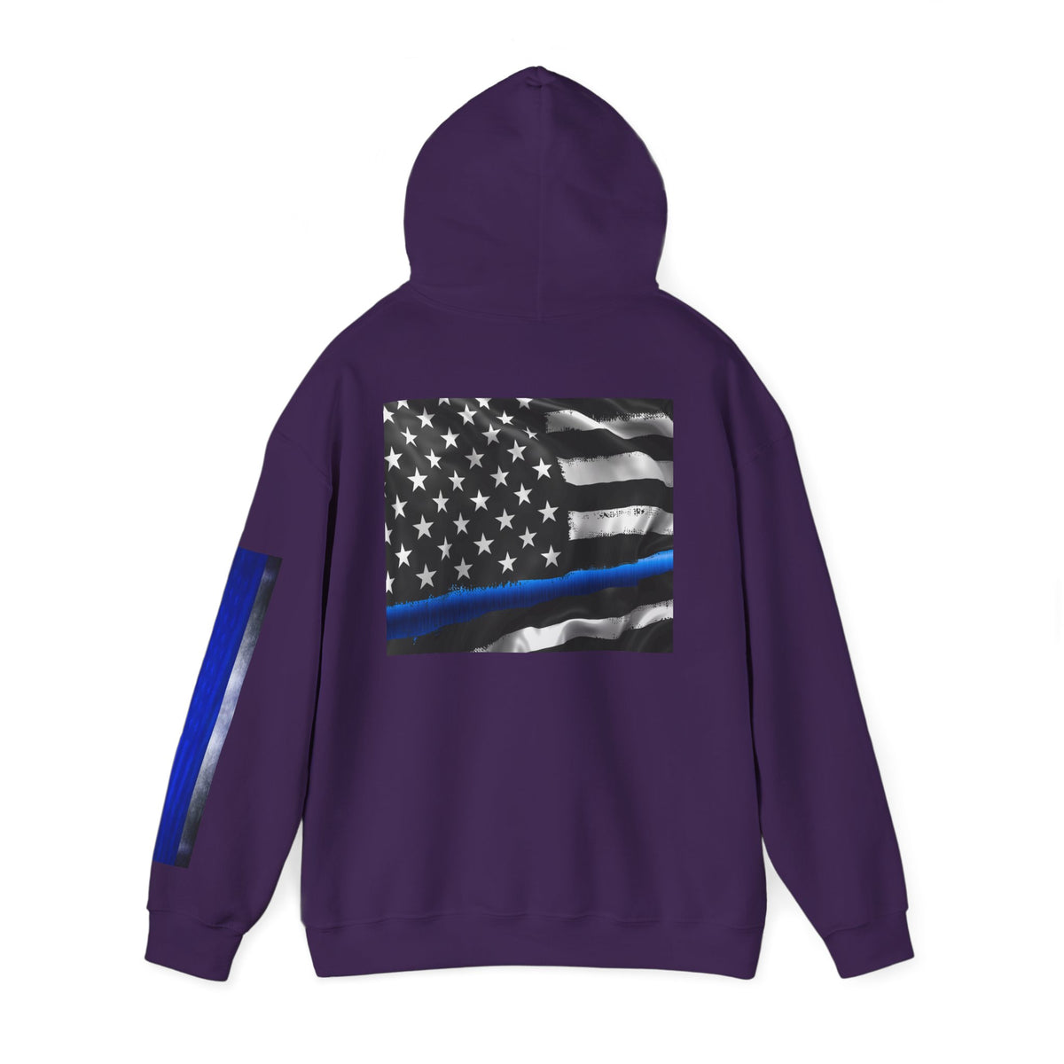 Spartan Hoodie, Thin Blue Line, American Flag, Patriotic Hoodie, Police Officer Gift, Law Enforcement Apparel