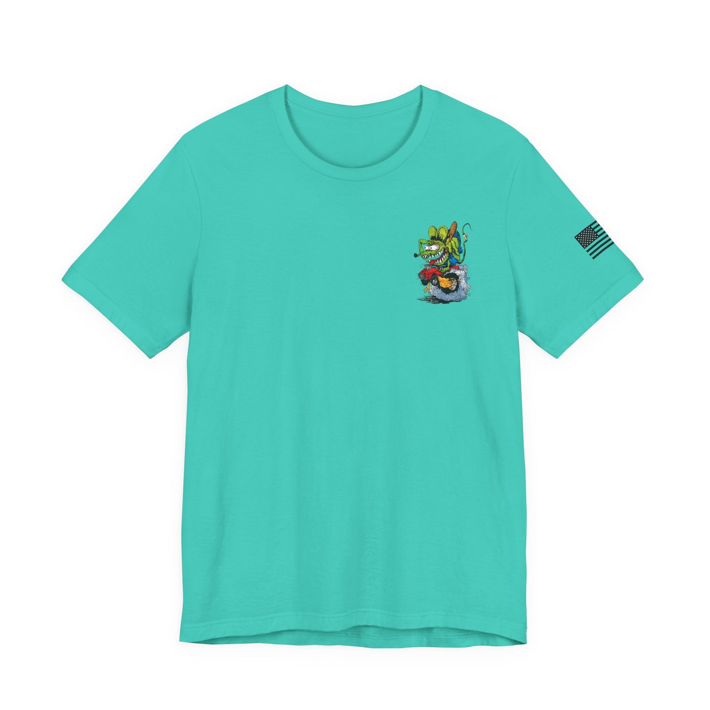 Rat Fink Monster Hot Rod Burnout – Wild Cartoon Drag Racer Tee