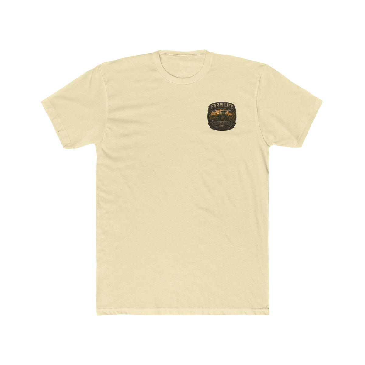 Farm Life Graphic Tee — Vintage Tractor & Wheat Field T-Shirt
