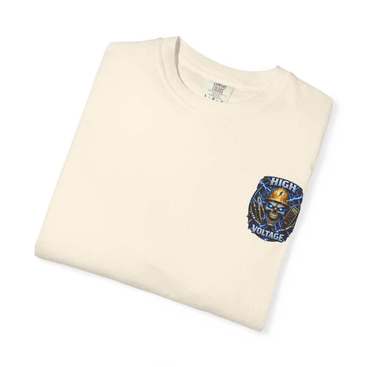 High Voltage Skull T-Shirt — Electrician Safety Graphic Tee