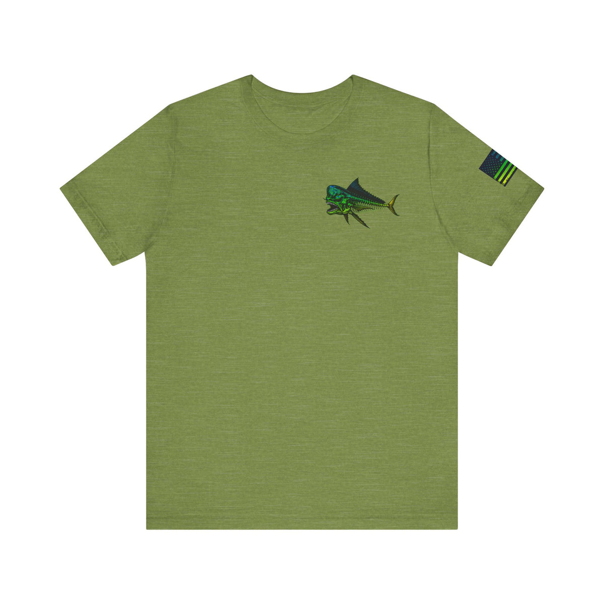 The Mahi Mahi Grunge Tee, Patriotic USA Shirt, Vintage American Flag