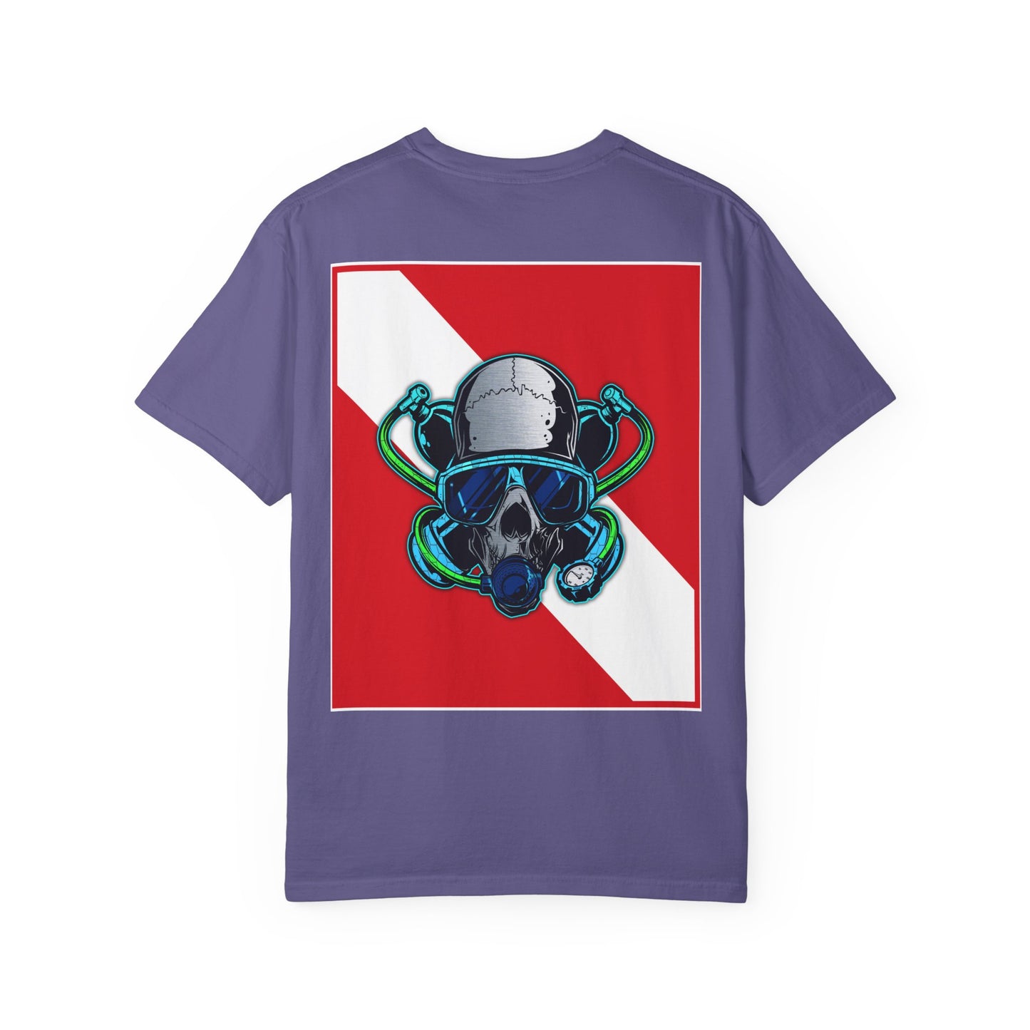 Scuba Skull Unisex T-shirt, Dive Flag Tee, Diving Shirt, Ocean Lover Gift, Beach Wear