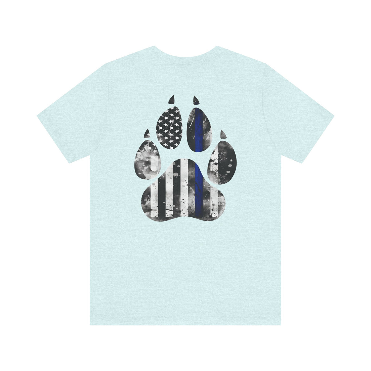 K9 Blue Line Paw Print Tee