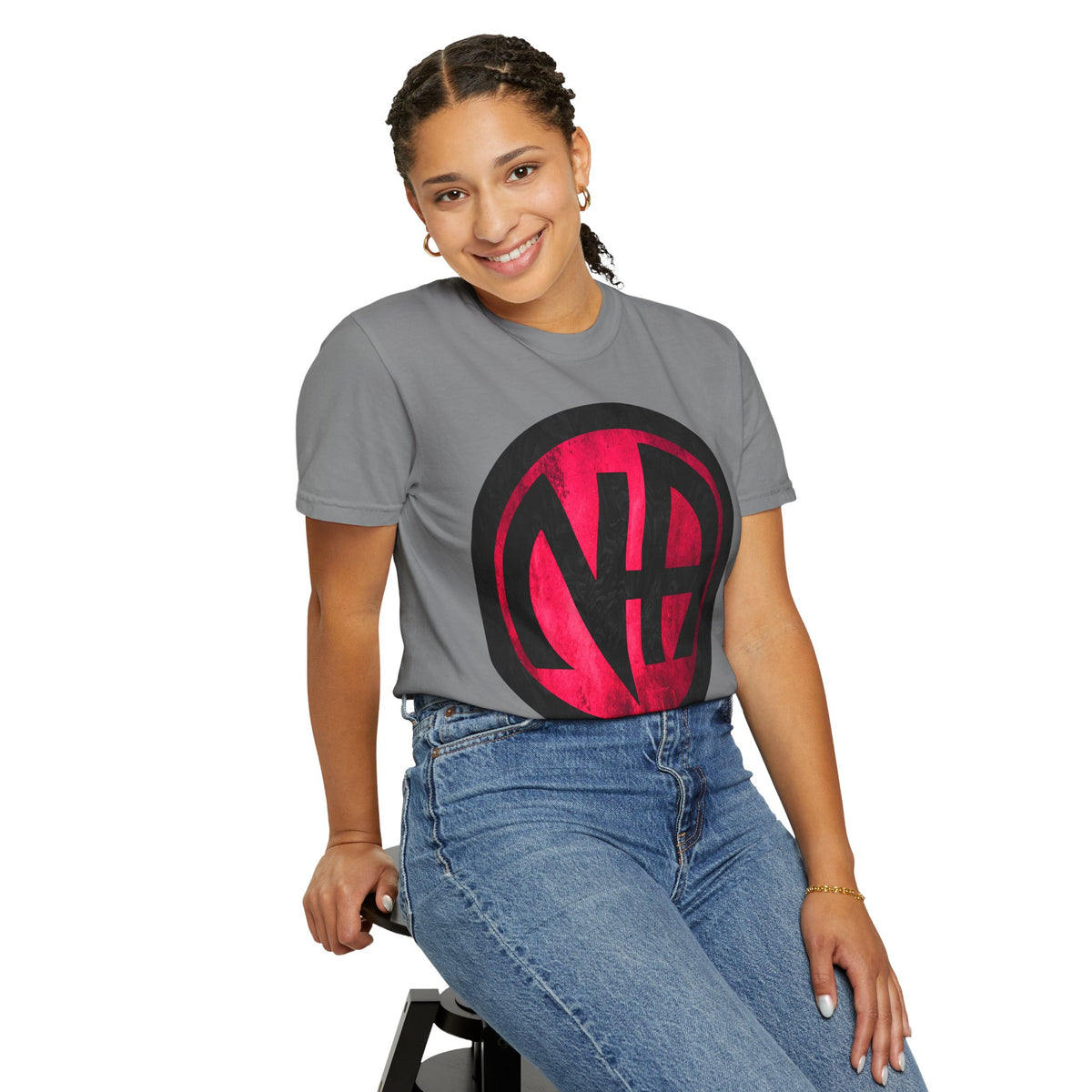Narcotics Anonymous NA Logo – Grunge Pink & Black Recovery Symbol Art T-Shirt, Recovery T-Shirt