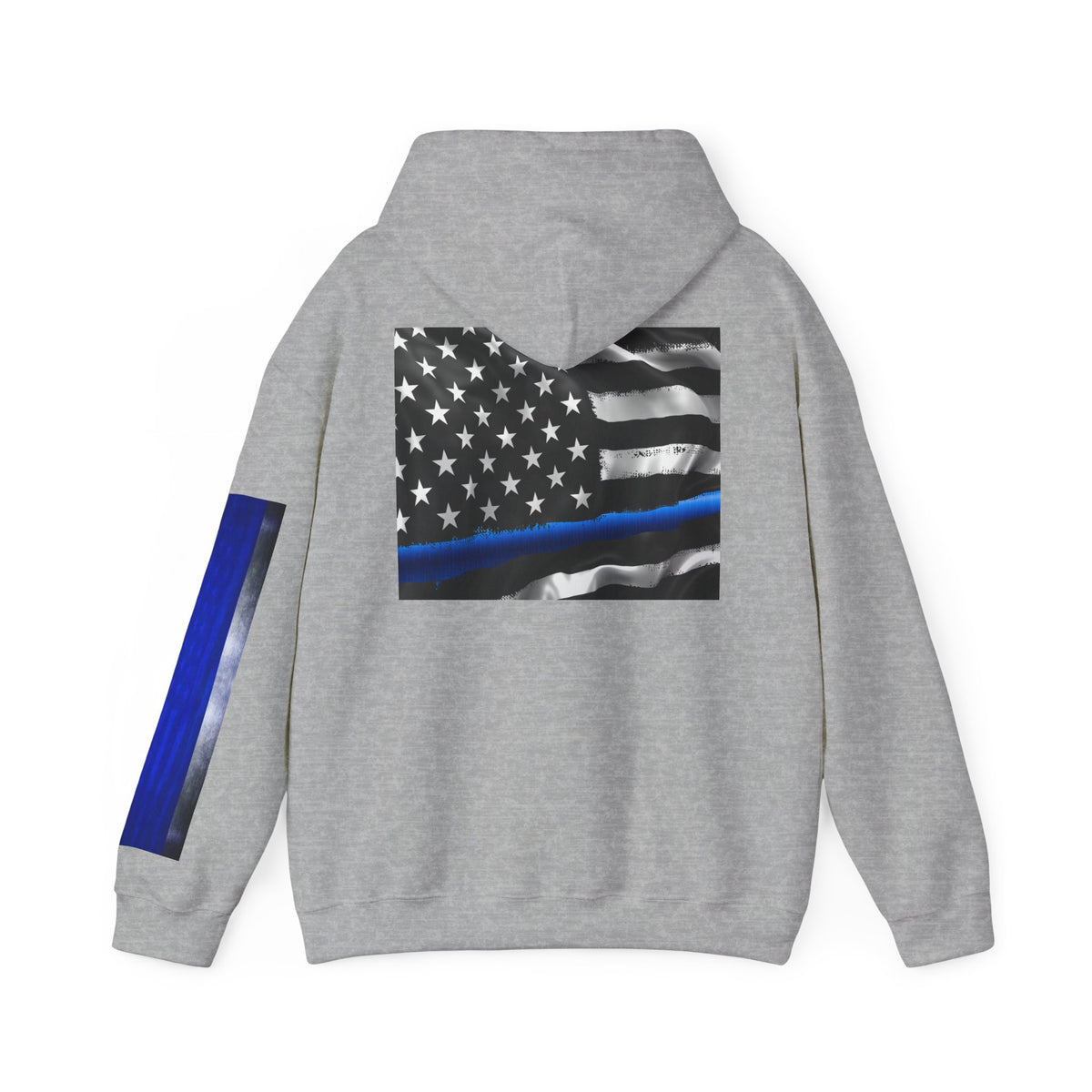Spartan Hoodie, Thin Blue Line, American Flag, Patriotic Hoodie, Police Officer Gift, Law Enforcement Apparel