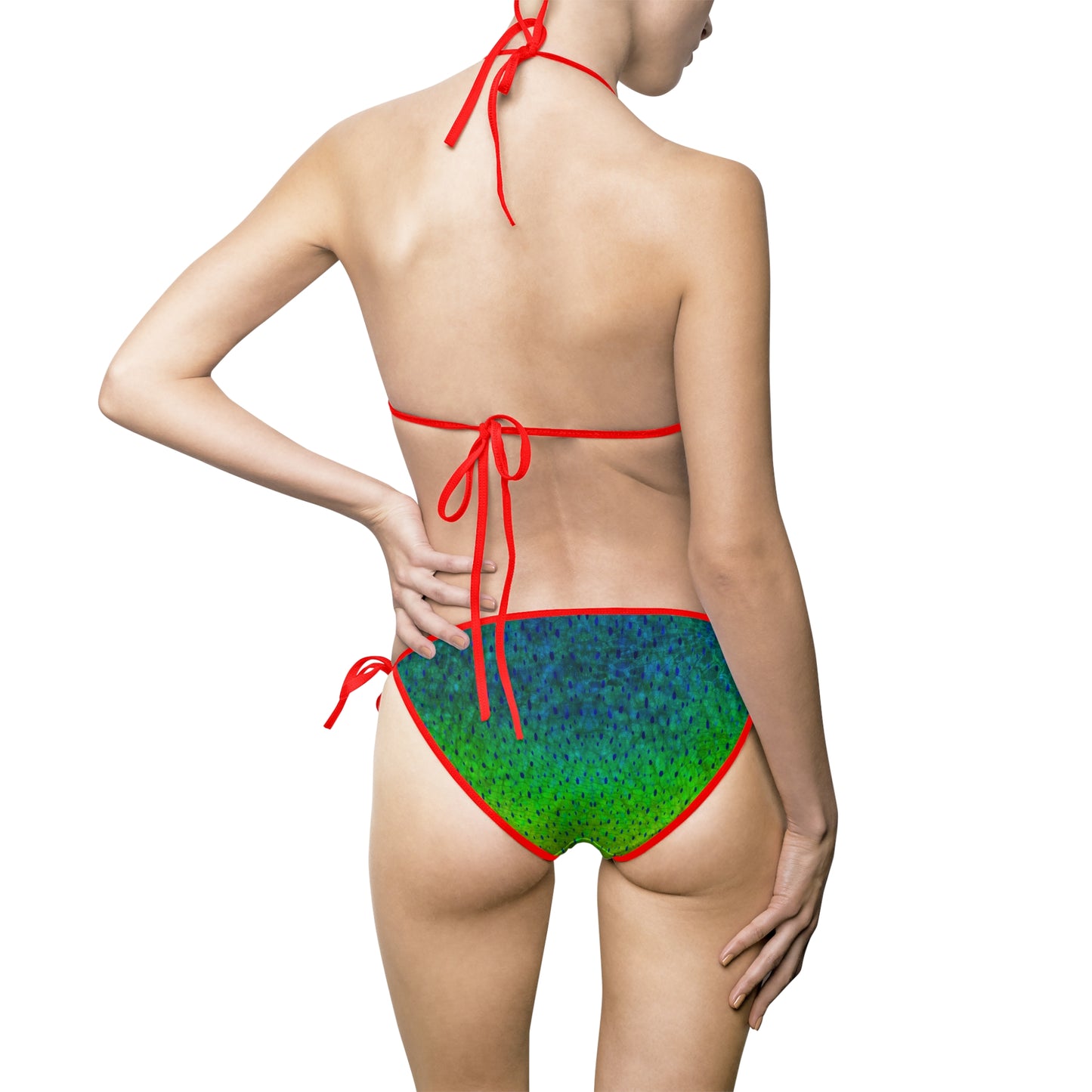 Mahi Mahi Print Bikini – Tropical Fish Scale Swimsuit for Women