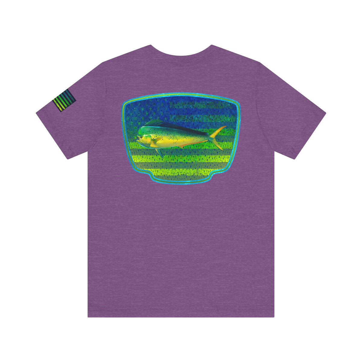 Mahi Mahi American Flag Fishing T-Shirt – Bold Offshore Graphic Tee