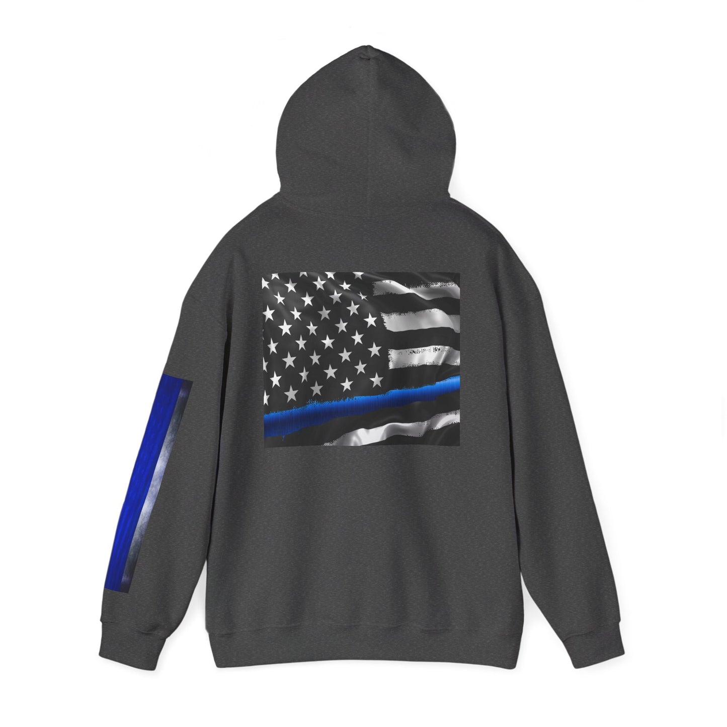 Spartan Hoodie, Thin Blue Line, American Flag, Patriotic Hoodie, Police Officer Gift, Law Enforcement Apparel