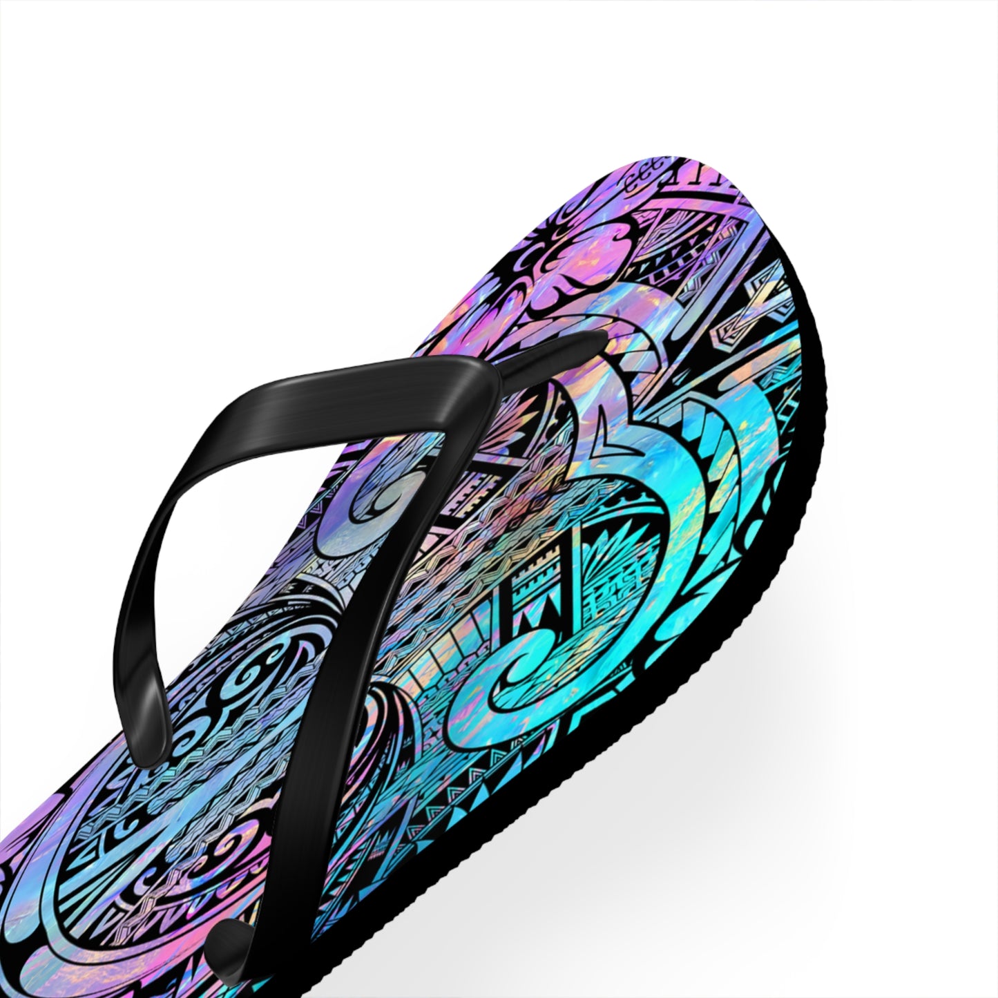 Polynesian Dream Flip Flops | Summer Beach Sandals, Vacation Footwear, Festival Style, Gift for Her