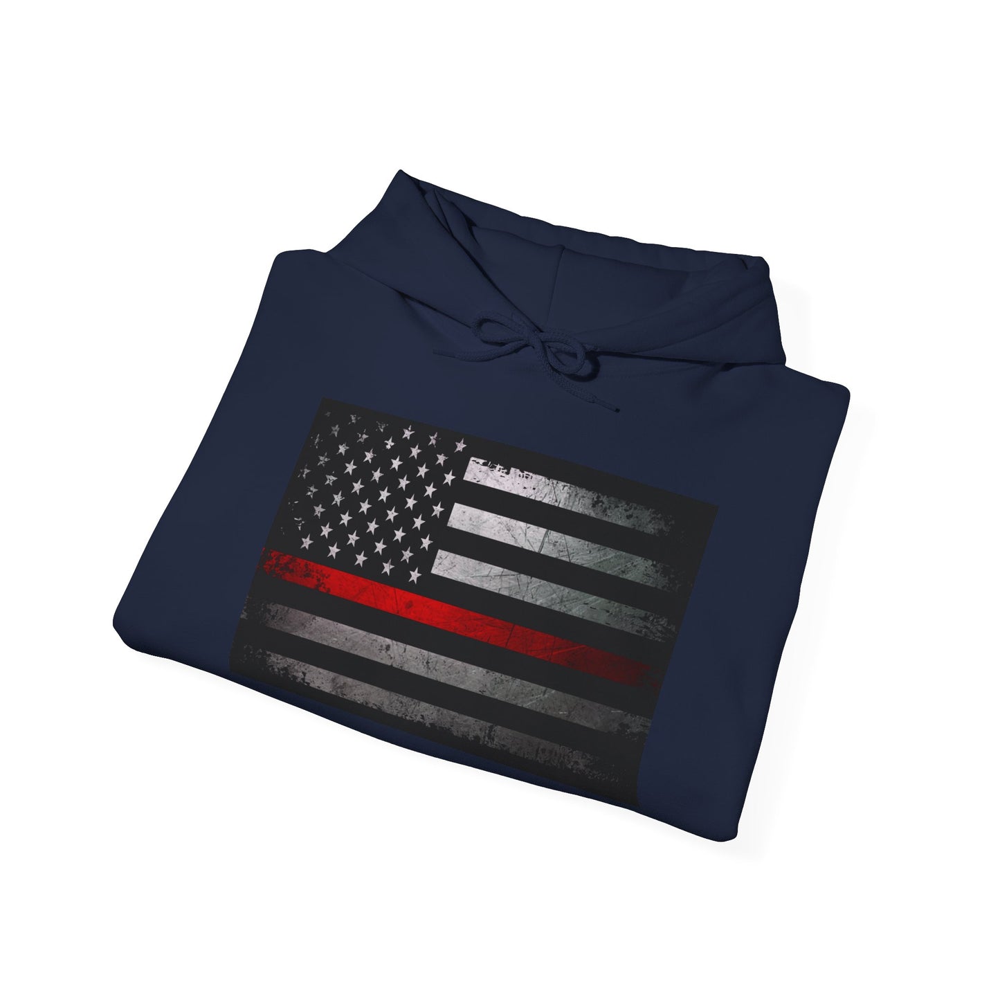 Firefighter Thin Red Line American Flag Hoodie, Fireman Gift, Firefighter Apparel, Thin Red Line Sweatshirt, Firefighter