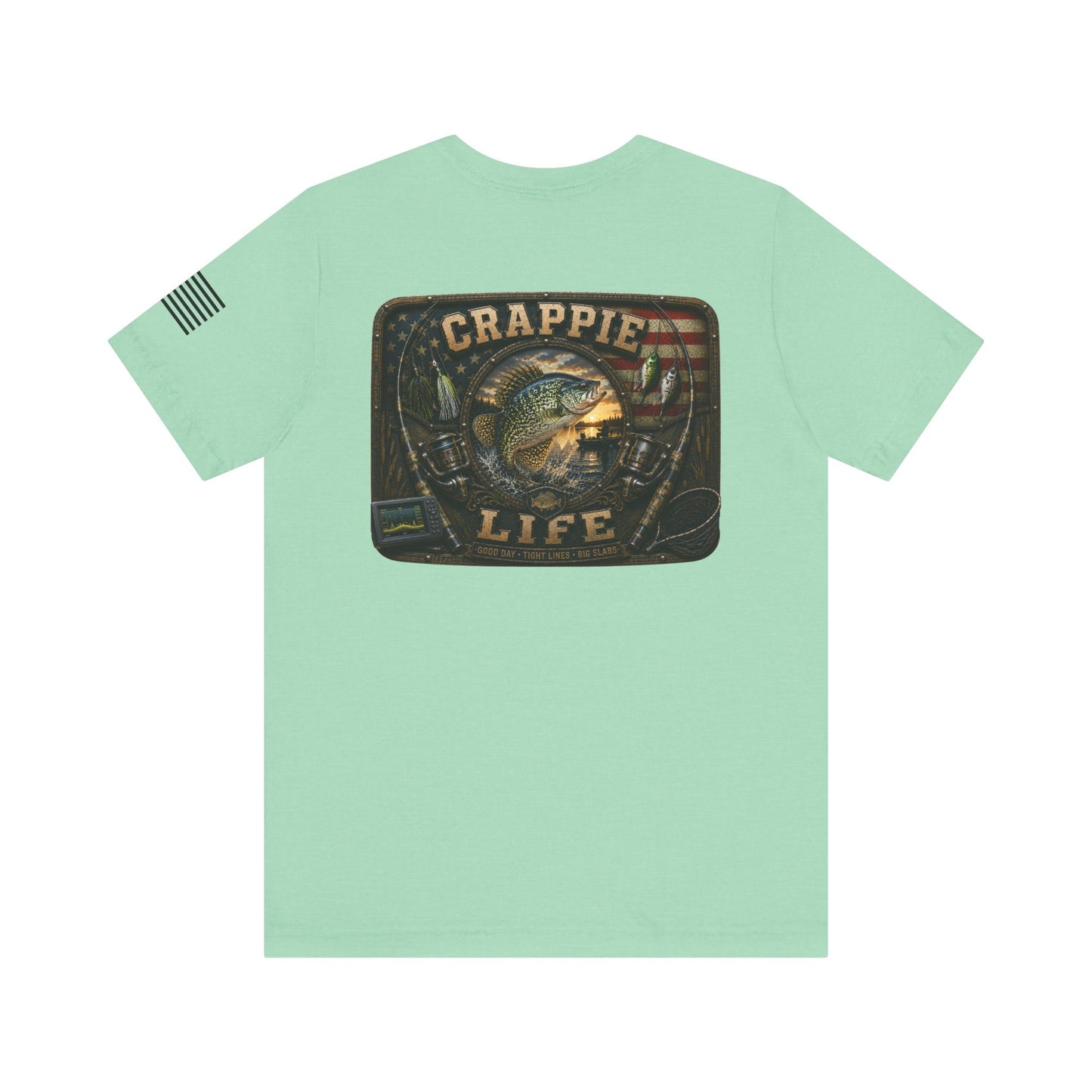 Crappie Life Fishing T-Shirt – WRAEVN OUTDOORS Slab Crappie Angler Tee