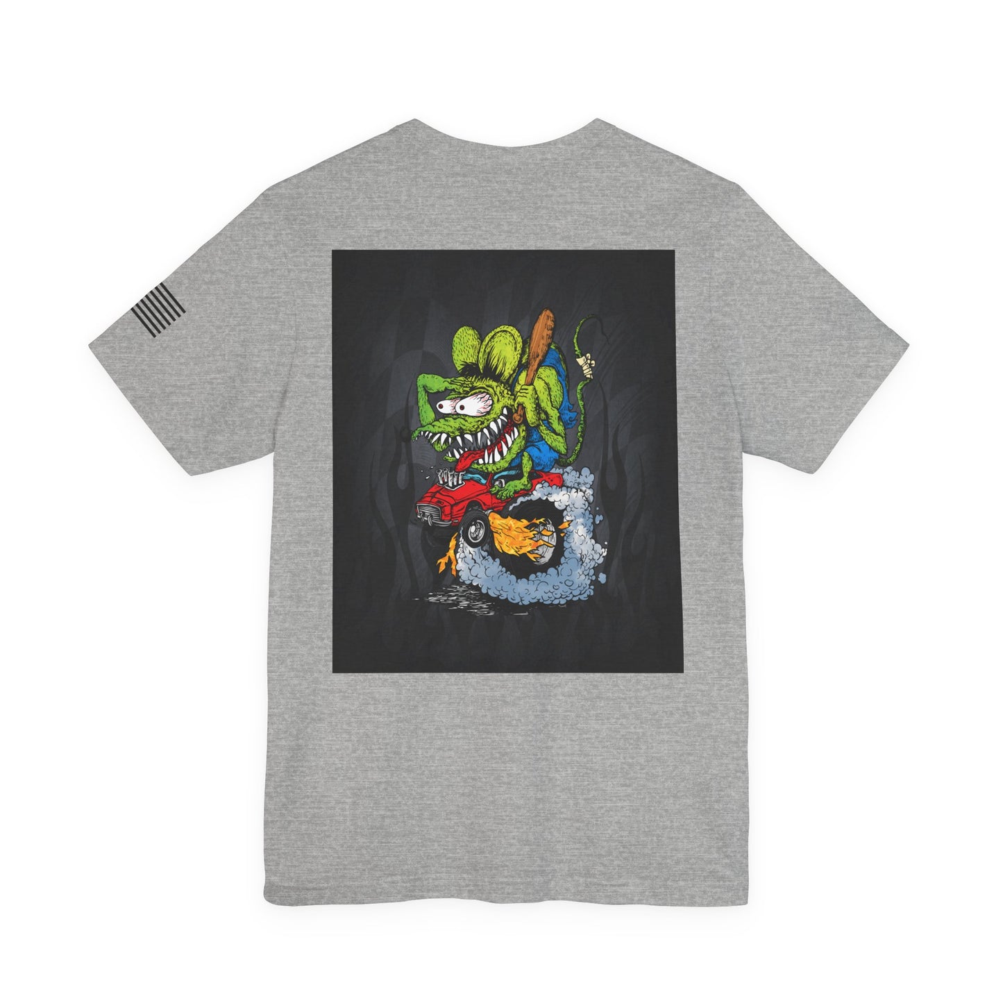 Rat Fink Monster Hot Rod Burnout – Wild Cartoon Drag Racer Tee