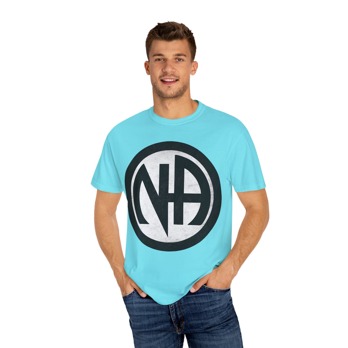 Narcotics Anonymous NA Logo – White & Black Recovery Symbol Art T-Shirt, Recovery T-Shirt