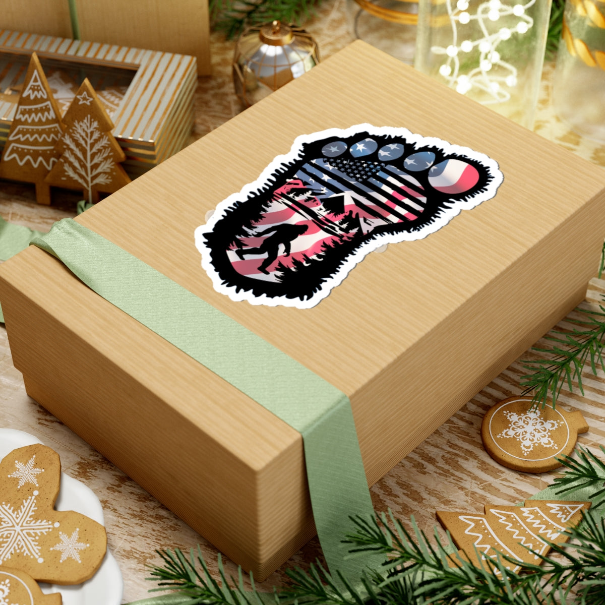 American BigFoot Patriot kiss-cut stickers