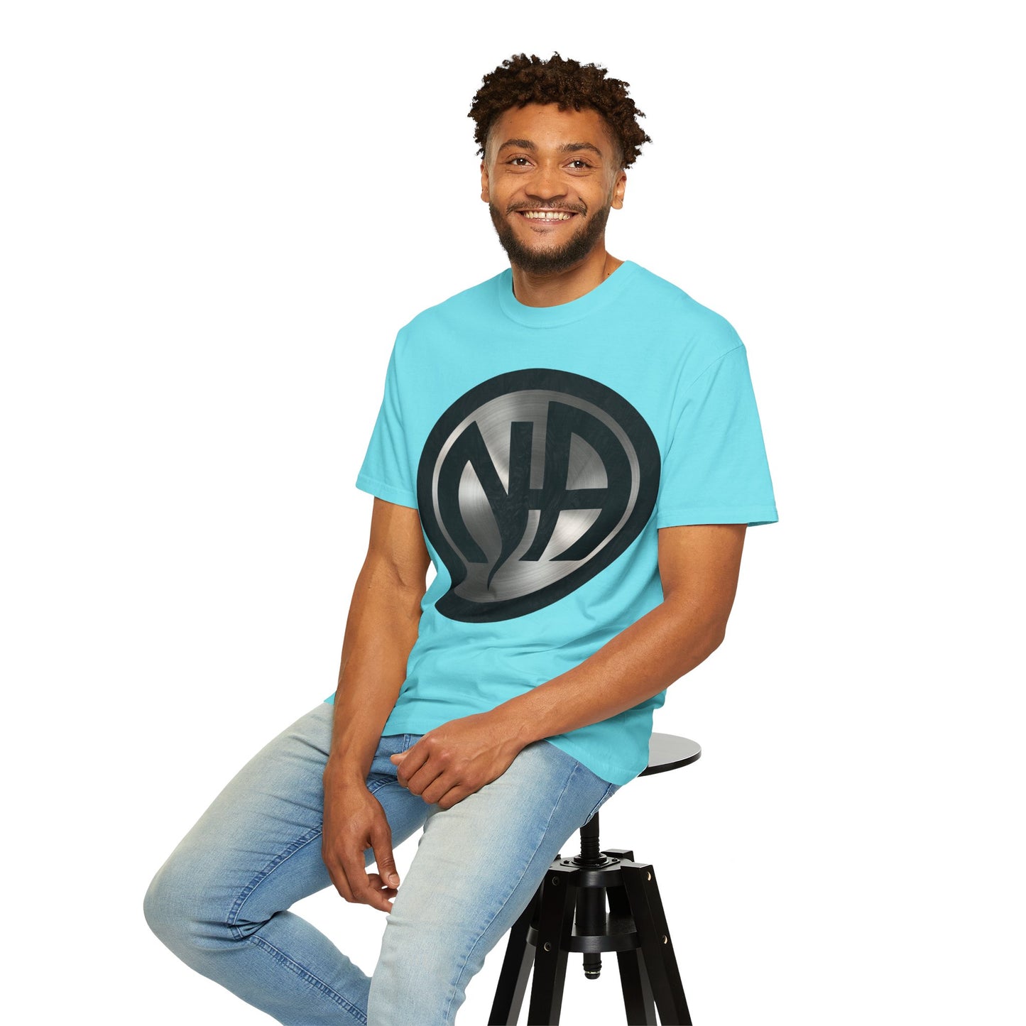 Narcotics Anonymous NA Logo – Metal & Black Recovery Symbol Art T-Shirt, Recovery T-Shirt