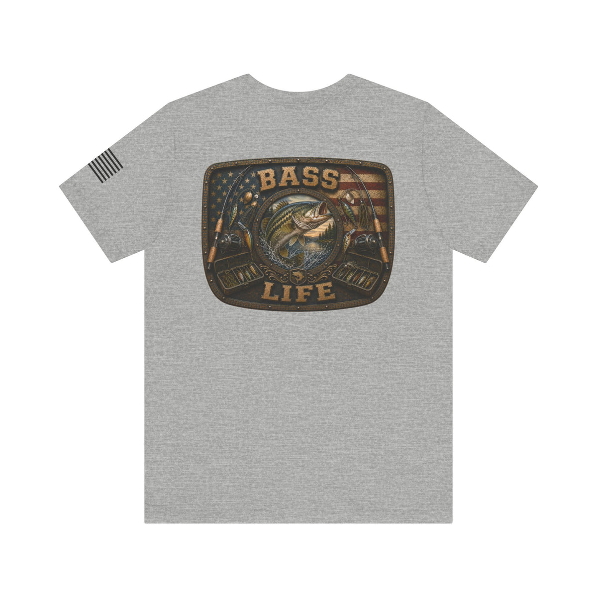 Bass Life Largemouth Bass Fishing T-Shirt – WRAEVN OUTDOORS Angler Tee