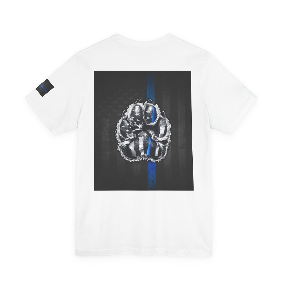 Thin Blue Line K9 Paw Shirt – Thin Blue Line American Patriotic Tee for Law Enforcement Support