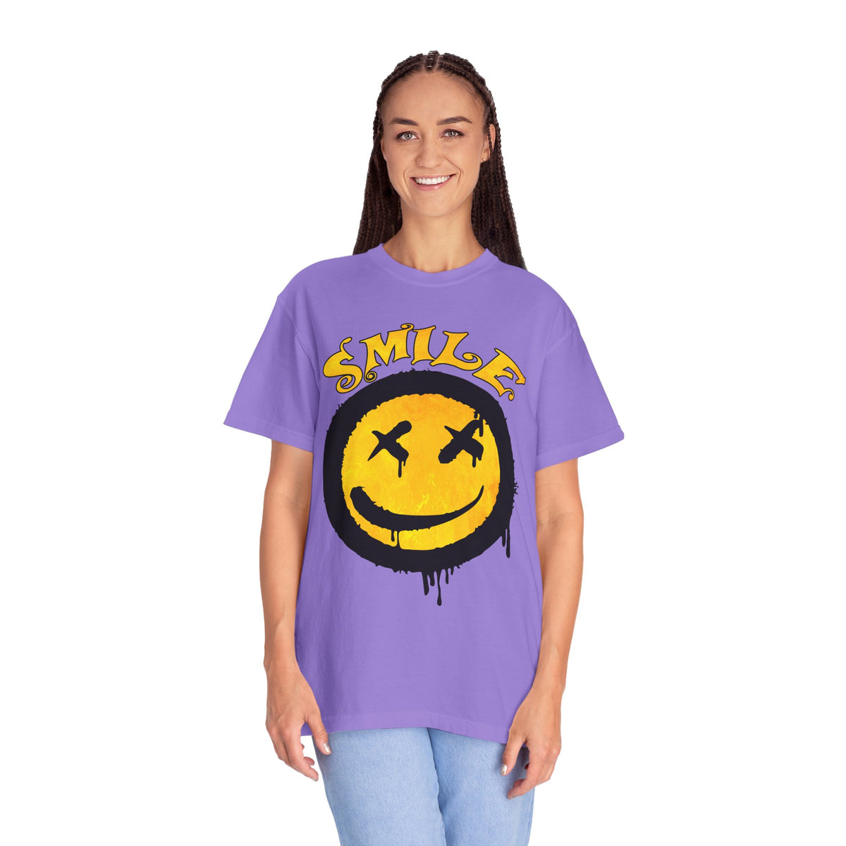 Smiley Face Unisex T-shirt - Embrace Positivity, Casual Wear, Gift for Friends, Mood Lifting Apparel, Fun Graphic Tee