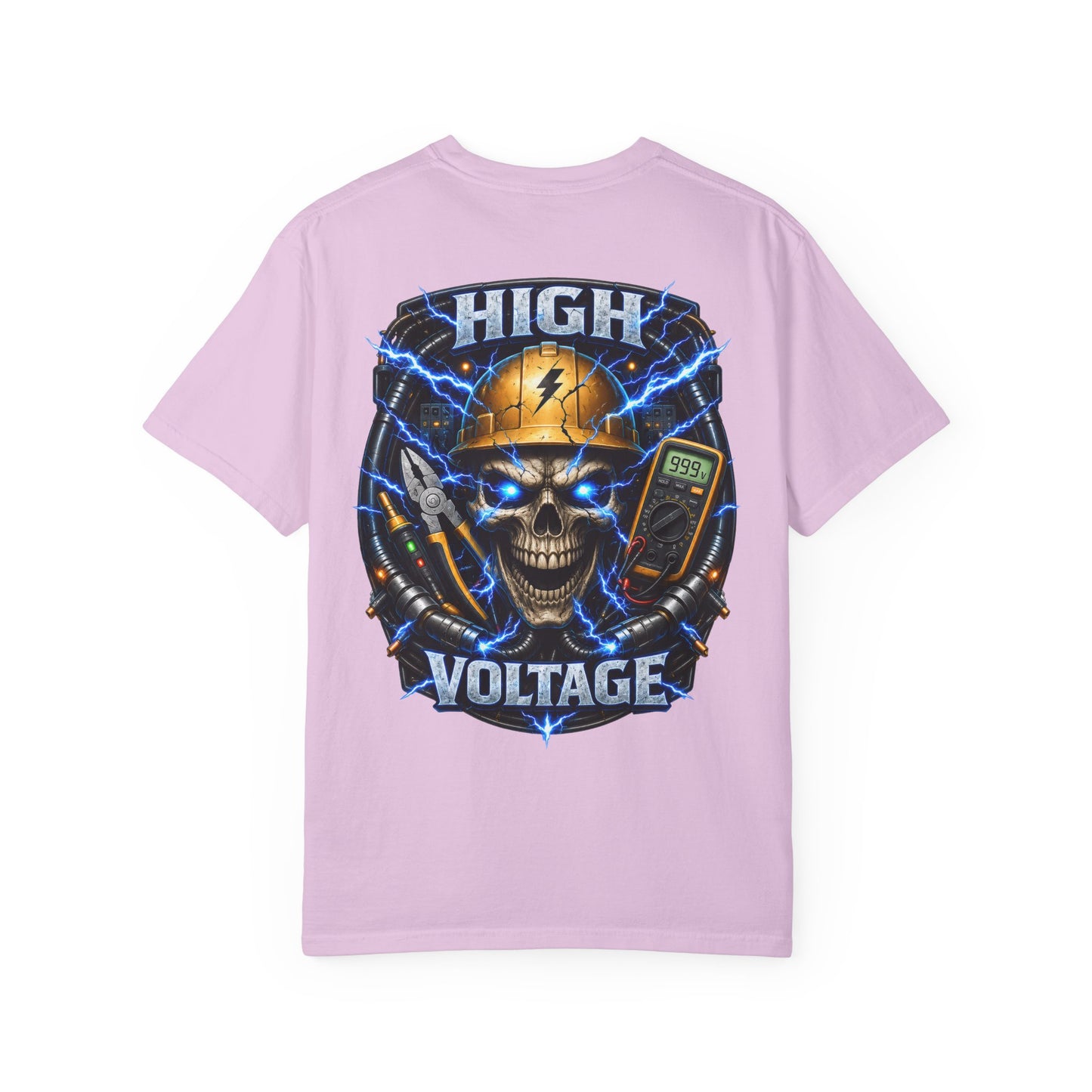 High Voltage Skull T-Shirt — Electrician Safety Graphic Tee
