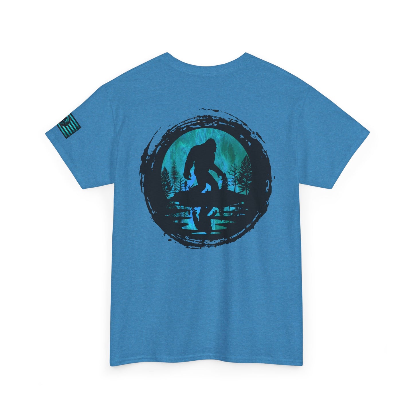 Bigfoot Adventure Unisex Heavy Cotton Tee – Perfect for Outdoorsy Souls, Nature Lovers, Hiking, Camping, Gifts