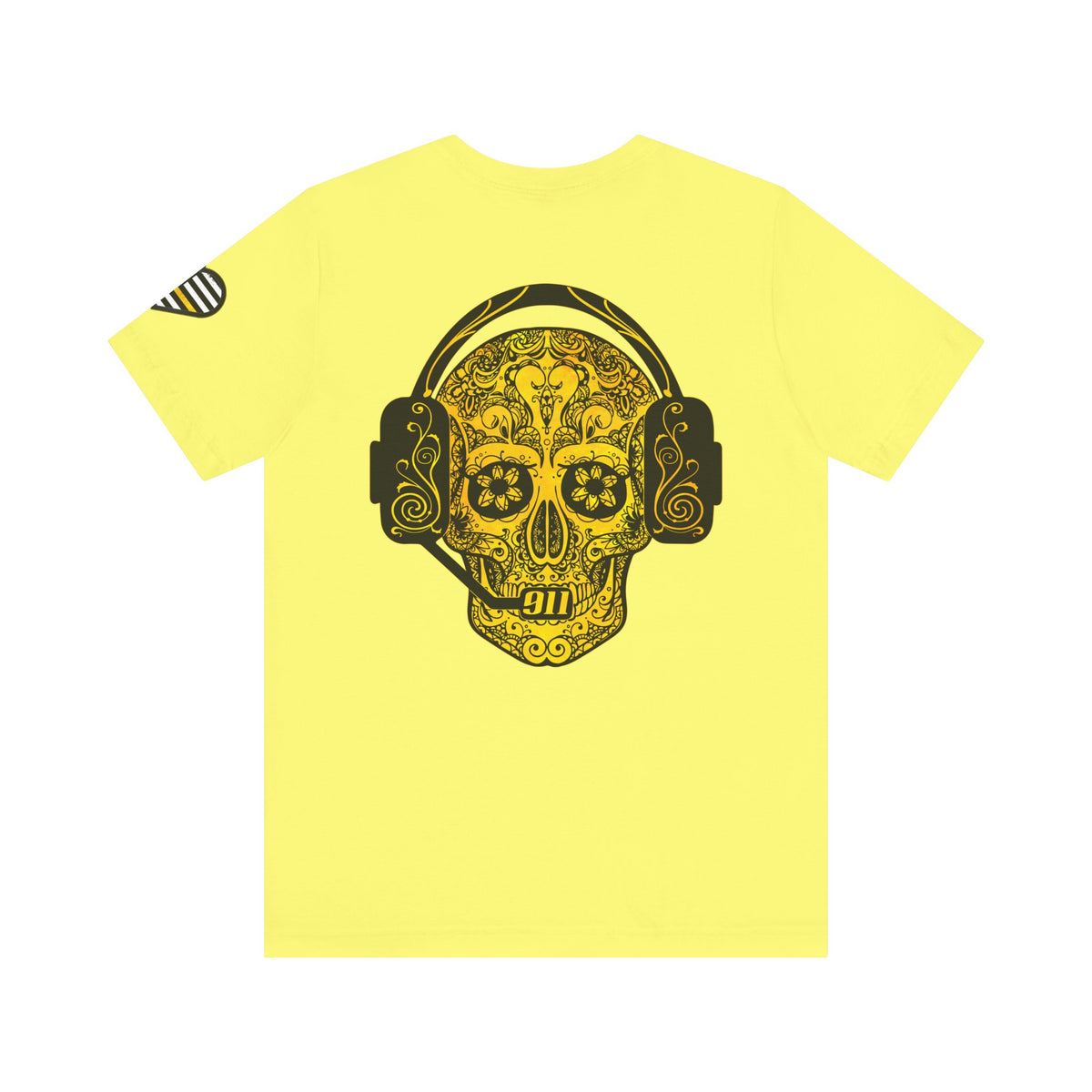 Shot Caller Sugarskull Tee, Dispatcher T-Shirt, 911 Operator Shirt, Unisex Jersey Tee, Short Sleeve Top