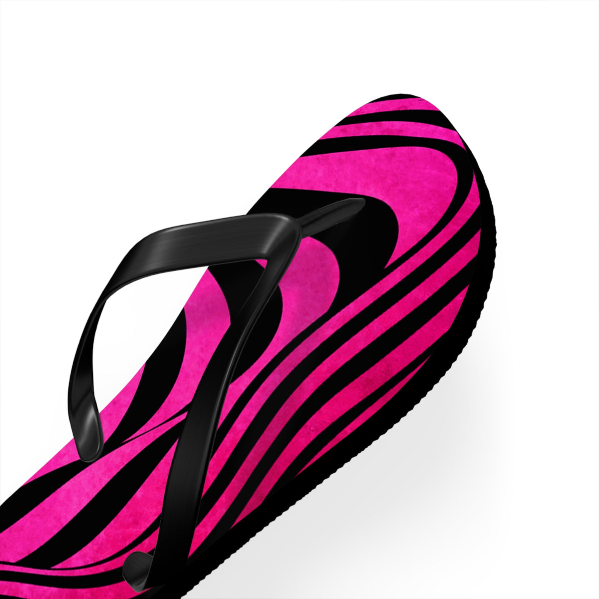 Stylish Zebra Print Flip Flops, Trendy Summer Sandals, Beach Footwear, Vacation Slippers, Poolside Essentials
