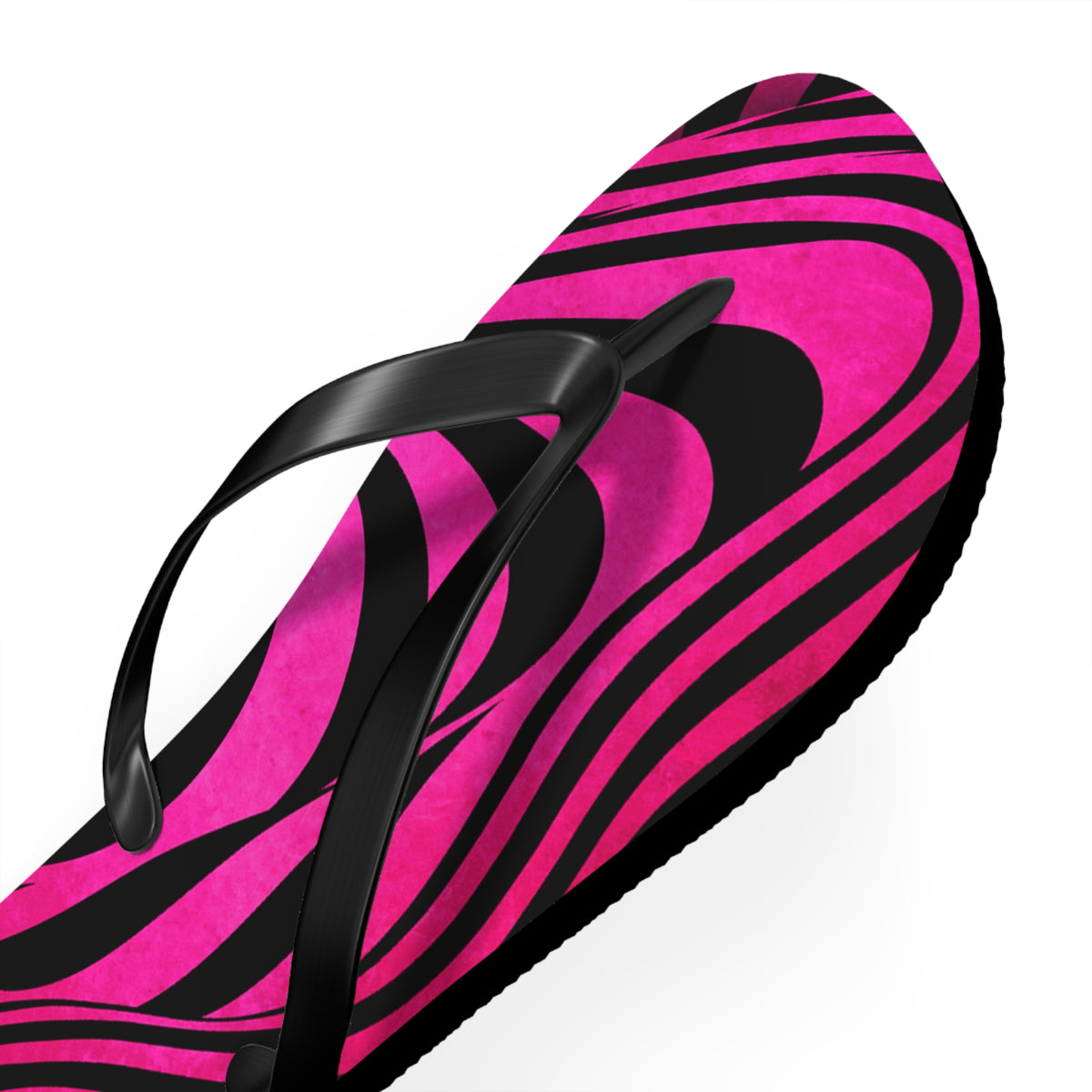 Stylish Zebra Print Flip Flops, Trendy Summer Sandals, Beach Footwear, Vacation Slippers, Poolside Essentials