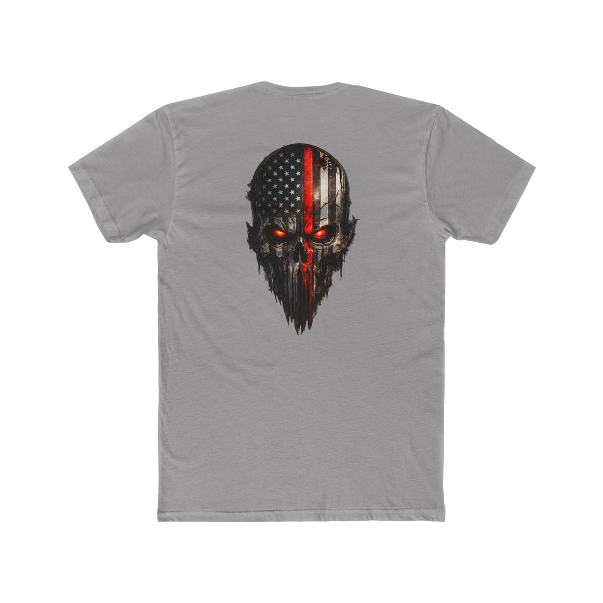 Skull Flag Tee — Distressed American Flag Skull T-Shirt