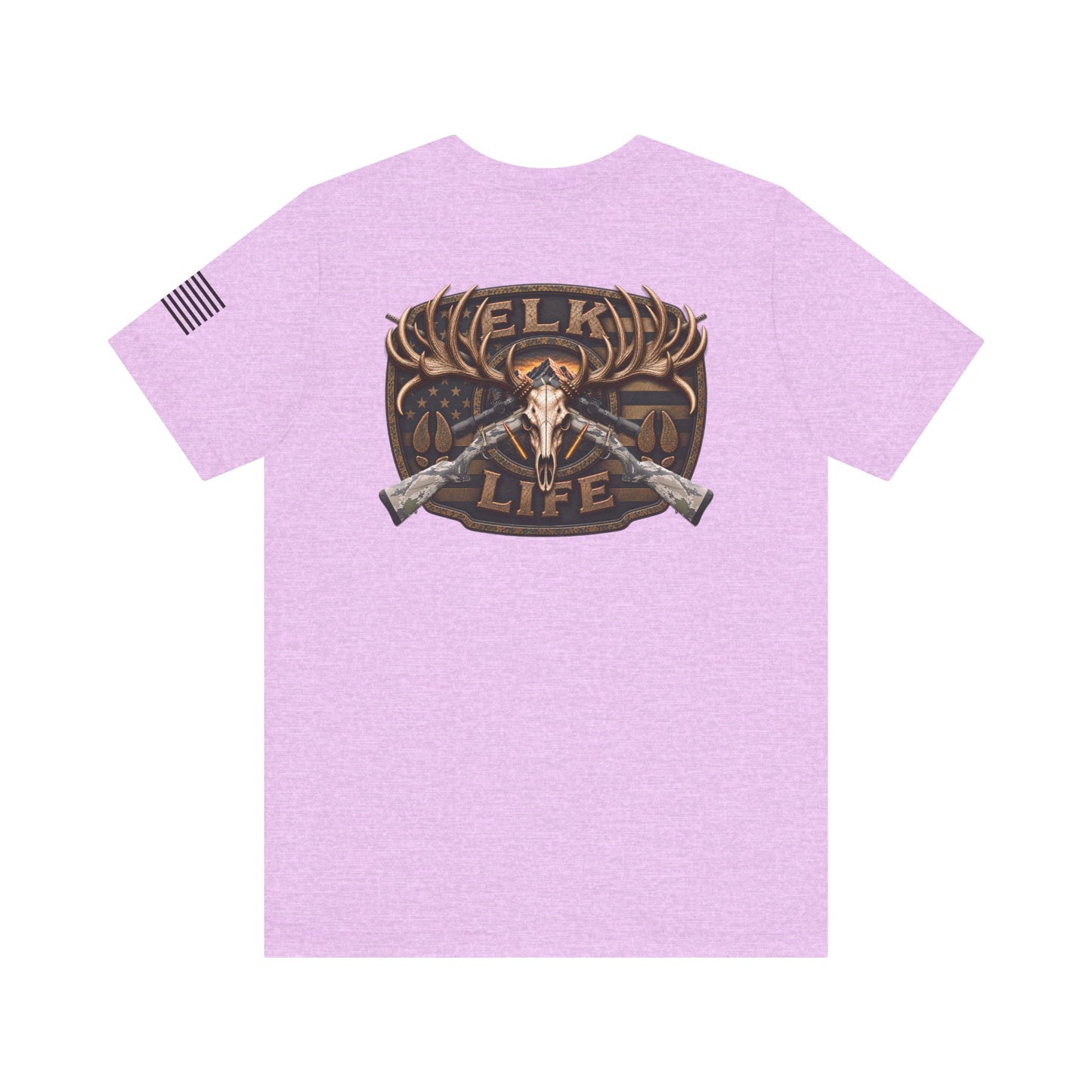 Elk Life Rifle Hunting T-Shirt – WRAEVN OUTDOORS American Big Game Hunter Tee