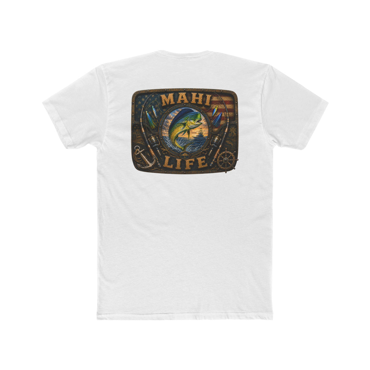 Mahi Life Tee — Vintage Fishing Graphic Cotton T-Shirt