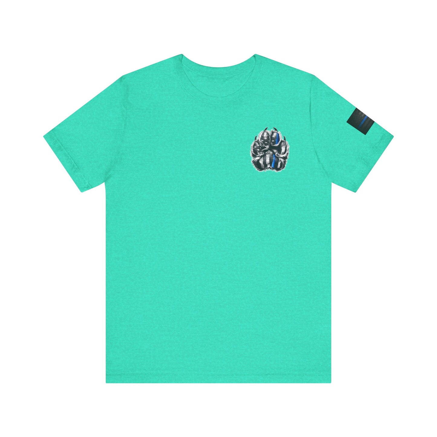 Thin Blue Line K9 Paw Shirt – Thin Blue Line American Patriotic Tee for Law Enforcement Support