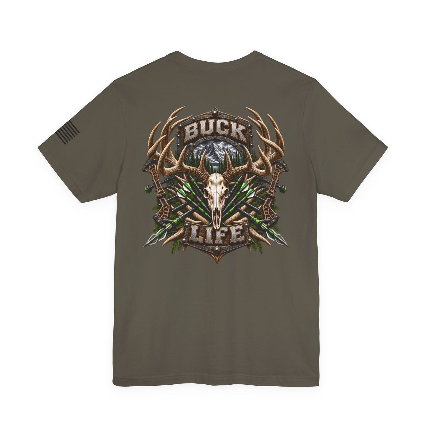 Buck Life Deer Hunting T-Shirt – WRAEVN OUTDOORS Whitetail Hunter Tee