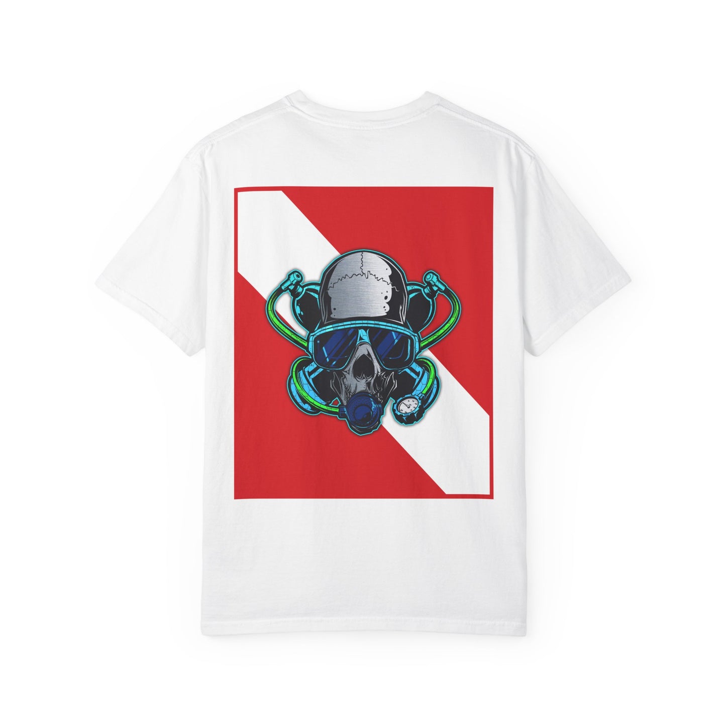 Scuba Skull Unisex T-shirt, Dive Flag Tee, Diving Shirt, Ocean Lover Gift, Beach Wear